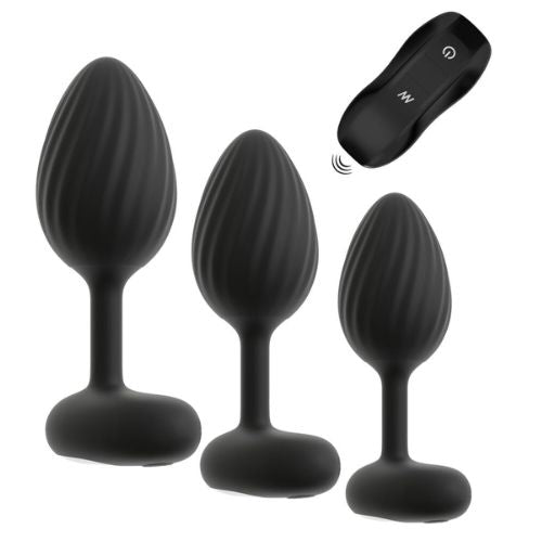 Anos RC Butt Plug Set w Vibration from Nice 'n' Naughty