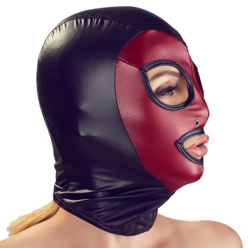 Bad Kitty Two Tone Head Mask Black/Red from Nice 'n' Naughty