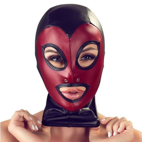Bad Kitty Two Tone Head Mask Black/Red from Nice 'n' Naughty