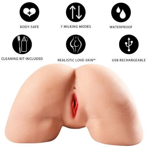 Bangers Big Ass Milking Bitch Masturbator Light Skin Tone from Nice 'n' Naughty