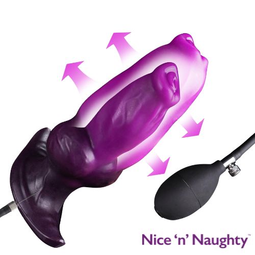 Beowulf Inflatable Butt Plug Purple from Nice 'n' Naughty