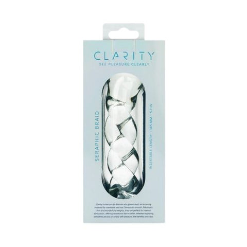 Clarity Seraphic Braid Glass Dildo