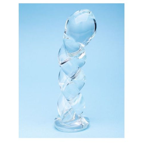 Clarity Seraphic Braid Glass Dildo