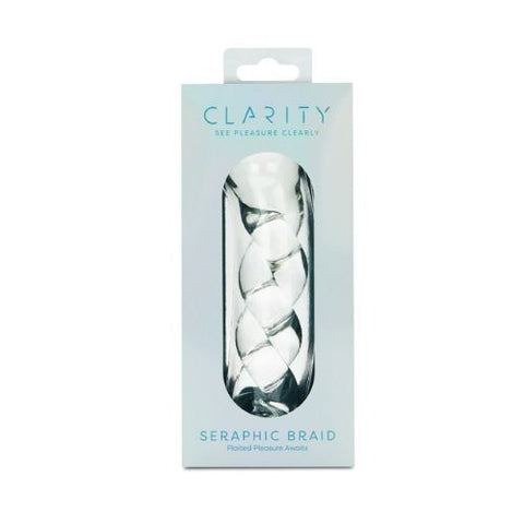 Clarity Seraphic Braid Glass Dildo