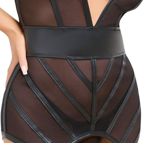 Cottelli Collection Powernet Basque Set from Nice 'n' Naughty