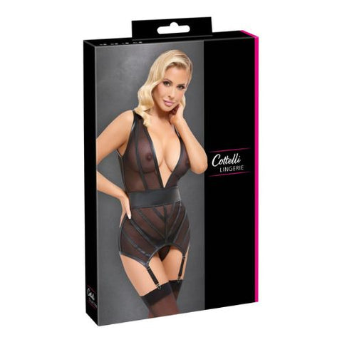 Cottelli Collection Powernet Basque Set from Nice 'n' Naughty