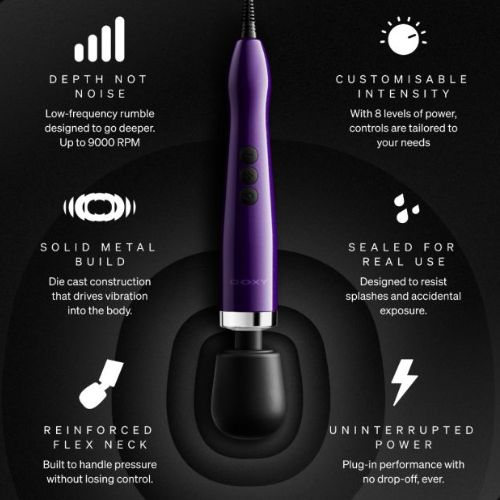 Doxy 2.0 - Die Cast Max Plug In - Metal - Purple from Nice 'n' Naughty