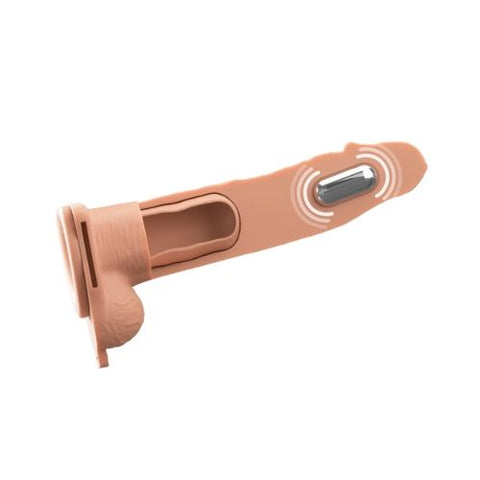 Fantasy X-Tensions Elite Vibrating Silicone Hollow Strap-On