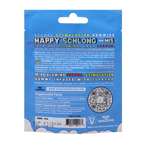 Happy Schlong Sexual Stimulation Gummies for Him from Nice 'n' Naughty