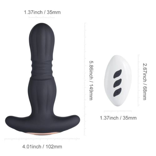 Honey Play Box AGAS Thrusting Butt Plug w Remote Control from Nice 'n' Naughty