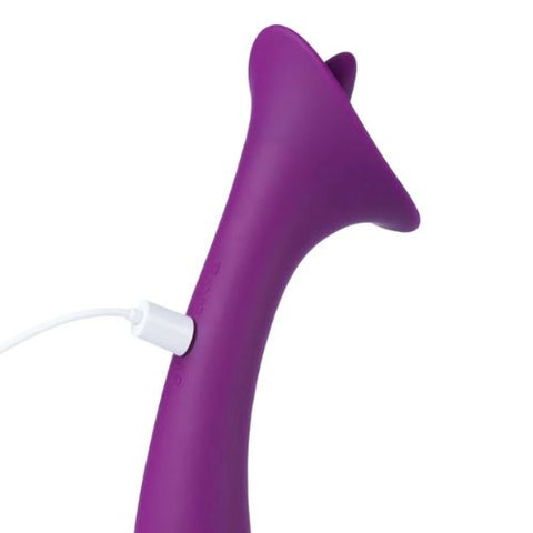 Honey Play Box Adele Clit Licking Tongue Vibrator with G Spot Stimulator Purple Silicone from Nice 'n' Naughty