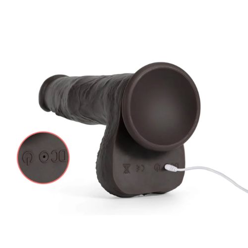 Honey Play Box Idalis 3in1 Thrusting Vibrating Dildo Brown Silicone from Nice 'n' Naughty