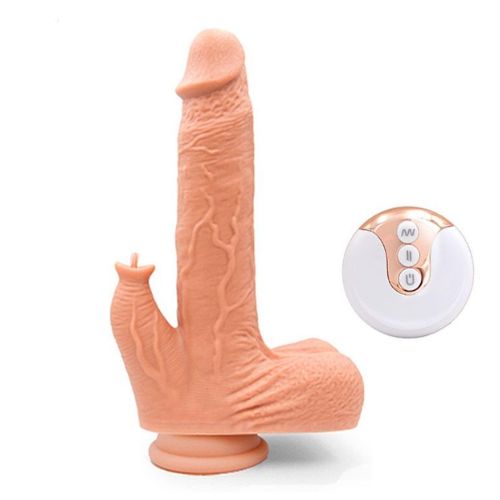 Honey Play Box Justin Silicone Thrusting Dildo Licker 6.5 Inch from Nice 'n' Naughty