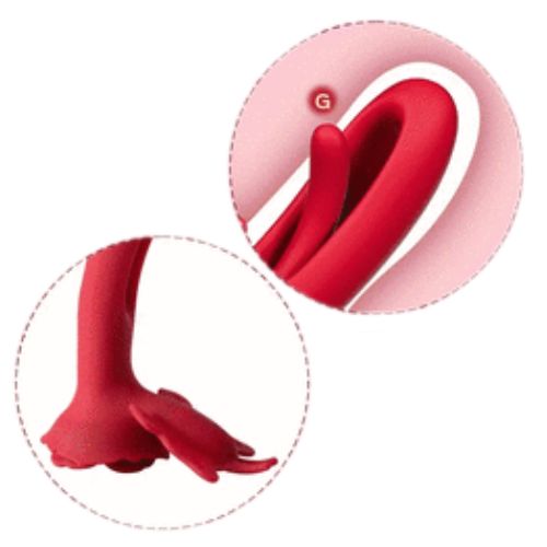 Honey Play Box Layla Rosy Butterfly Clit & Flapping G-Spot Vibrator from Nice 'n' Naughty