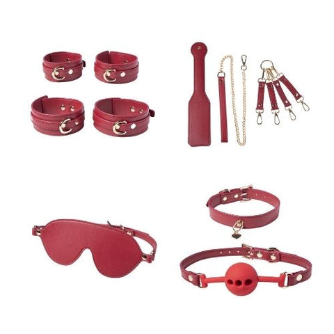 Honey Play Box Red Passion Luxurious Restraint Kit Genuine Leather from Nice 'n' Naughty