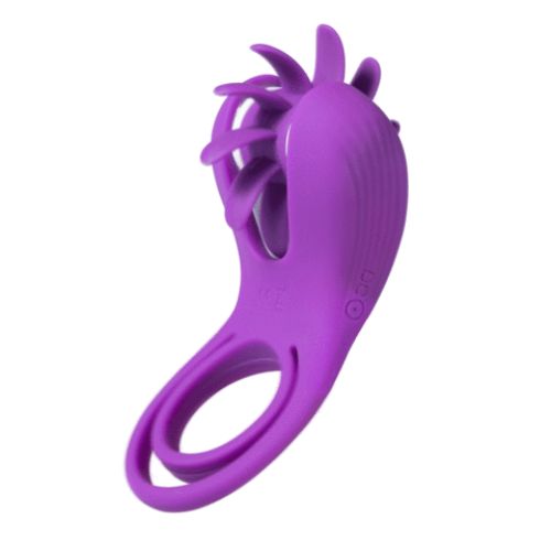 Honey Play Box Roxy - Dual Clit Flicker Vibrating Cock Ring from Nice 'n' Naughty