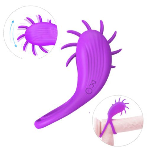 Honey Play Box Roxy - Dual Clit Flicker Vibrating Cock Ring from Nice 'n' Naughty