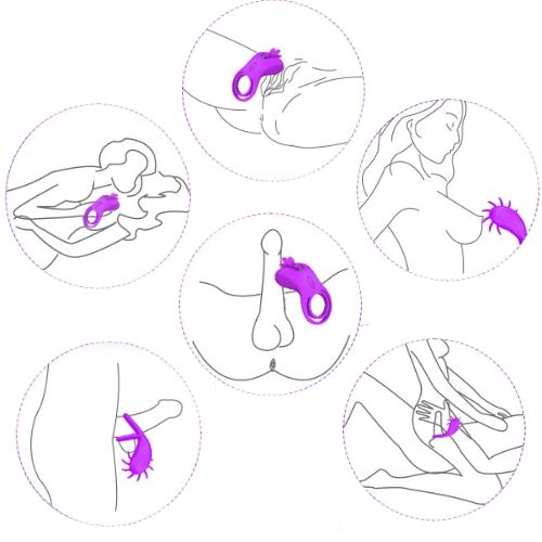 Honey Play Box Roxy - Dual Clit Flicker Vibrating Cock Ring from Nice 'n' Naughty