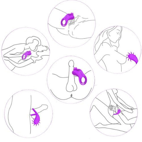Honey Play Box Roxy - Dual Clit Flicker Vibrating Cock Ring from Nice 'n' Naughty