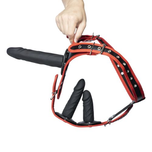 Honey Play Box Triple Thrill Strap-on Harness Dildos Kit from Nice 'n' Naughty