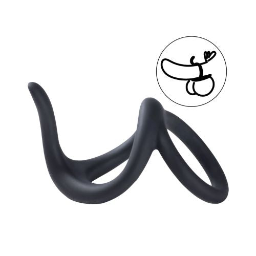 Honey Play Box Van Dual Penis Ring Erection Enhancing Cock Ring from Nice 'n' Naughty
