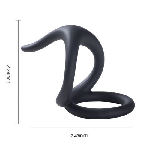 Honey Play Box Van Dual Penis Ring Erection Enhancing Cock Ring from Nice 'n' Naughty