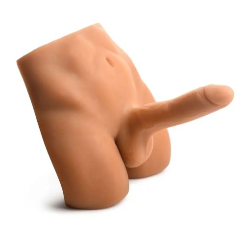 JOCK Ass Masturbator w/ Poseable Dildo Light Skin Tone from Nice 'n' Naughty