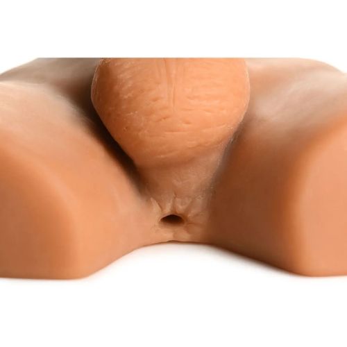 JOCK Ass Masturbator w/ Poseable Dildo Light Skin Tone from Nice 'n' Naughty