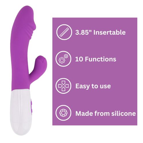 Jessica Rabbit Semi-Realistic Rabbit Vibrator Purple from Nice 'n' Naughty
