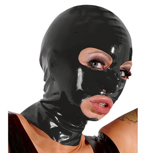 Late X Latex Mask Black from Nice 'n' Naughty