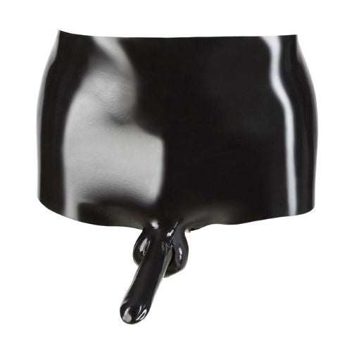 Late X Latex Pants with Sleeve Black from Nice 'n' Naughty