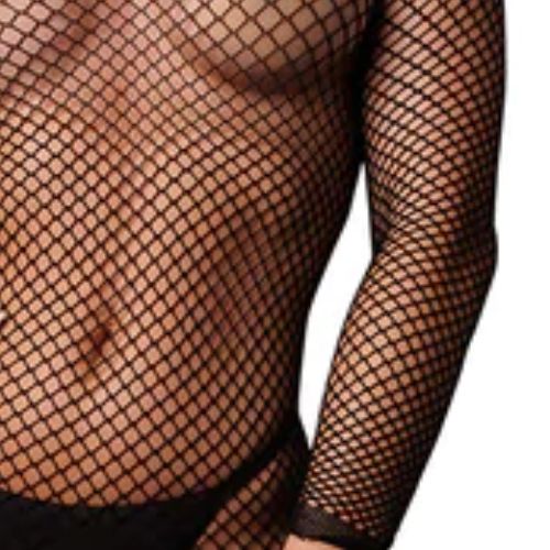 Le Désir Fishnet Long Dress Black from Nice 'n' Naughty