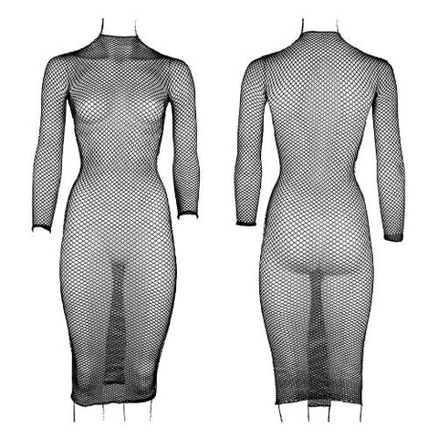 Le Désir Fishnet Long Dress Black from Nice 'n' Naughty