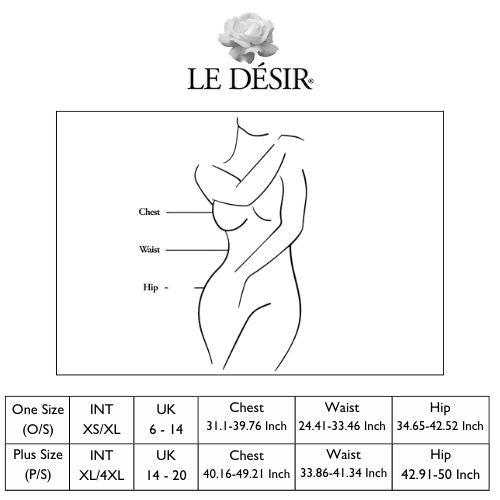 Le Désir Size Guide from Nice 'n' Naughty