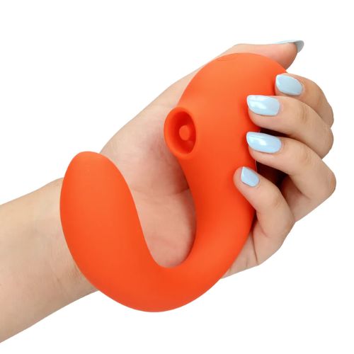 Loveline G-Spot Vibrator with Clitoral Pulse Wave - Untamed Orange from Nice 'n' Naughty