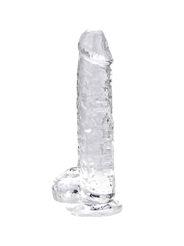 Loving Joy Crystal Dildo with Balls Clear from Nice 'n' Naughty