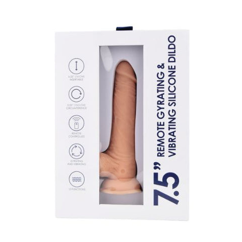 Loving Joy Remote Gyrating & Vibrating Dildo Silicone Light Skin Tone from Nice 'n' Naughty