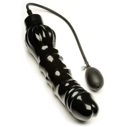 M&K Stretch Pump XX Large Giant Inflatable Dildo Black from Nice 'n' Naughty