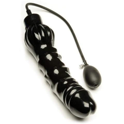 M&K Stretch Pump XX Large Giant Inflatable Dildo Black from Nice 'n' Naughty