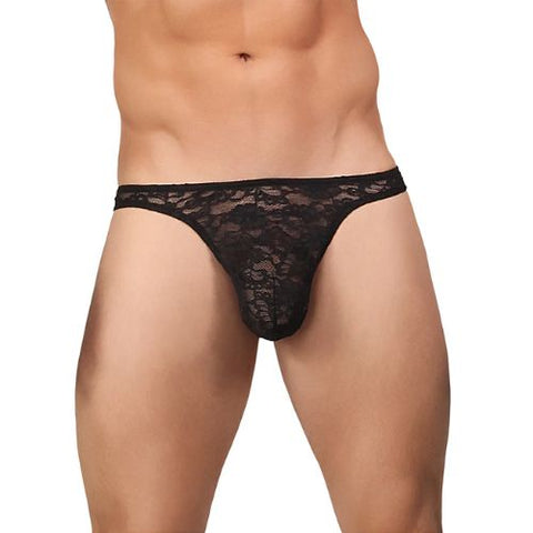 Male Power Lace Bong Thong Black from Nice 'n' Naughty