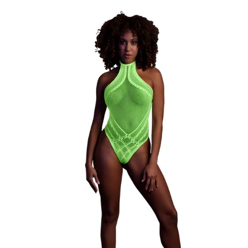 Ouch Body with Halter Neck - One Size - Neon Green from Nice 'n' Naughty