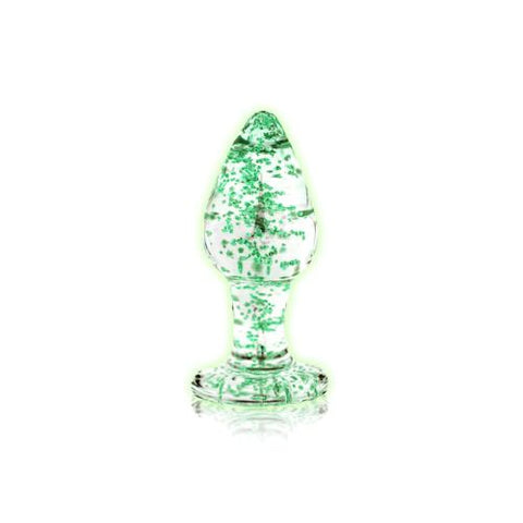 Ouch! Glow in The Dark Glass Butt Plug L from Nice 'n' Naughty