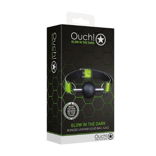 Ouch! Glow in the Dark Solid Ball Gag from Nice 'n' Naughty