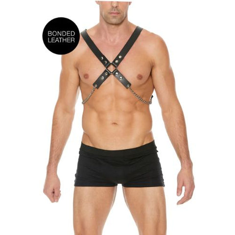 Ouch! Leather Chain Harness from Nice 'n' Naughty