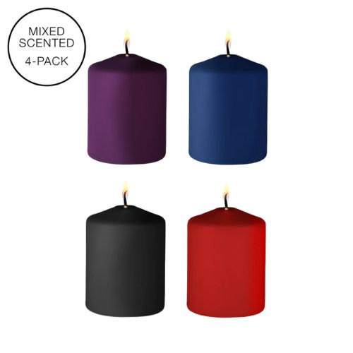 Ouch! Tease Candles Mixed Scented Pack of 4 from Nice 'n' Naughty