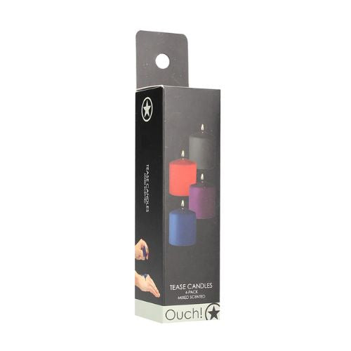 Ouch! Tease Candles Mixed Scented Pack of 4 from Nice 'n' Naughty
