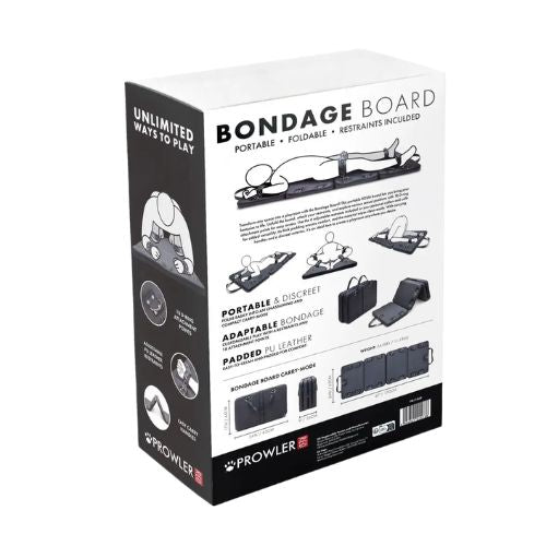 Prowler RED Bondage Board With Restraints Black from Nice 'n' Naughty
