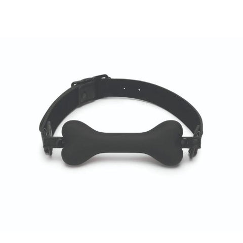 Prowler RED Bone Gag Silicone Black from Nice 'n' Naughty