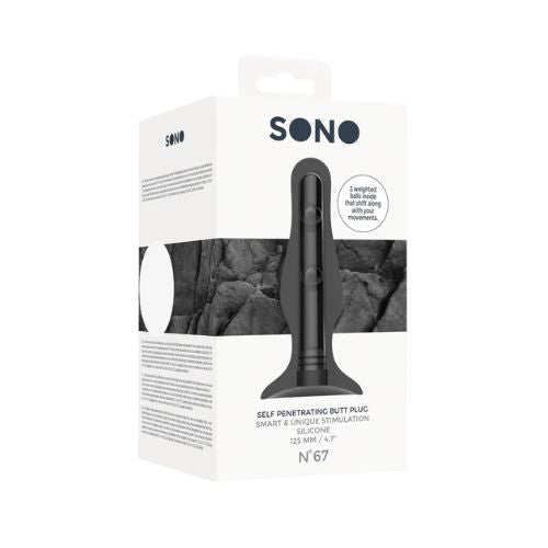 Sono No.67 Self Penetrating Butt Plug Black from Nice 'n' Naughty