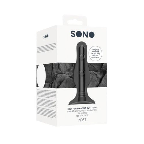 Sono No.67 Self Penetrating Butt Plug Black from Nice 'n' Naughty